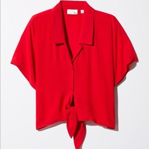 Wilfred Free Front Tie Blouse